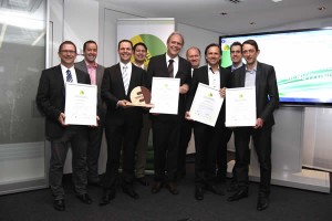 Das obligatorische Gruppenbild nach der Preisverleihung